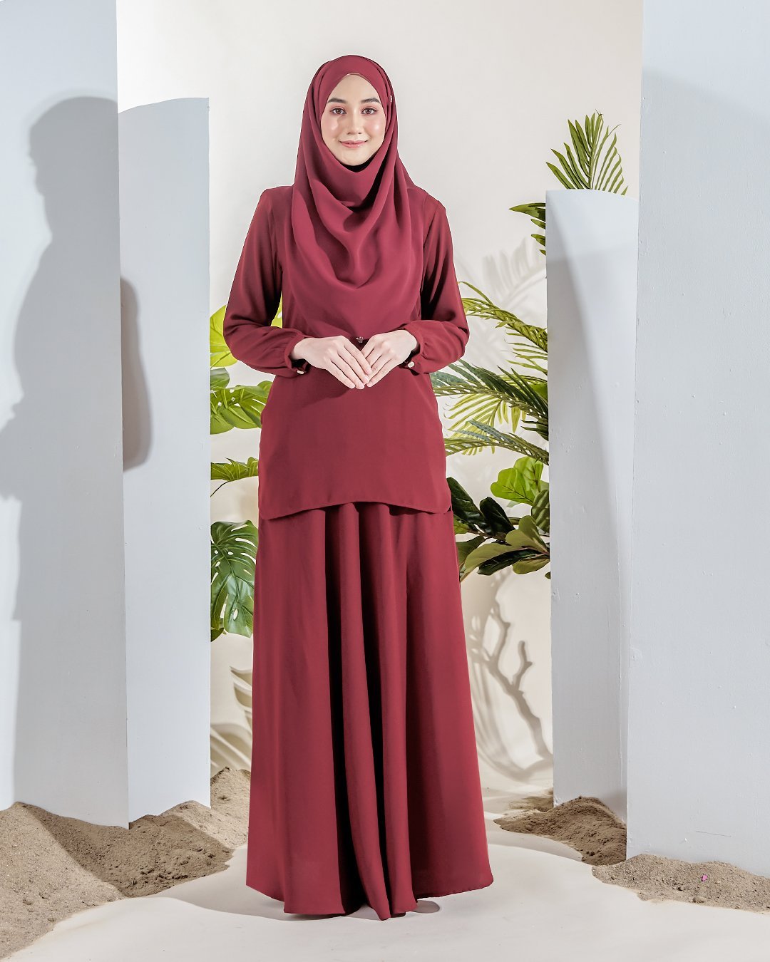 Suit Dilia - Maroon