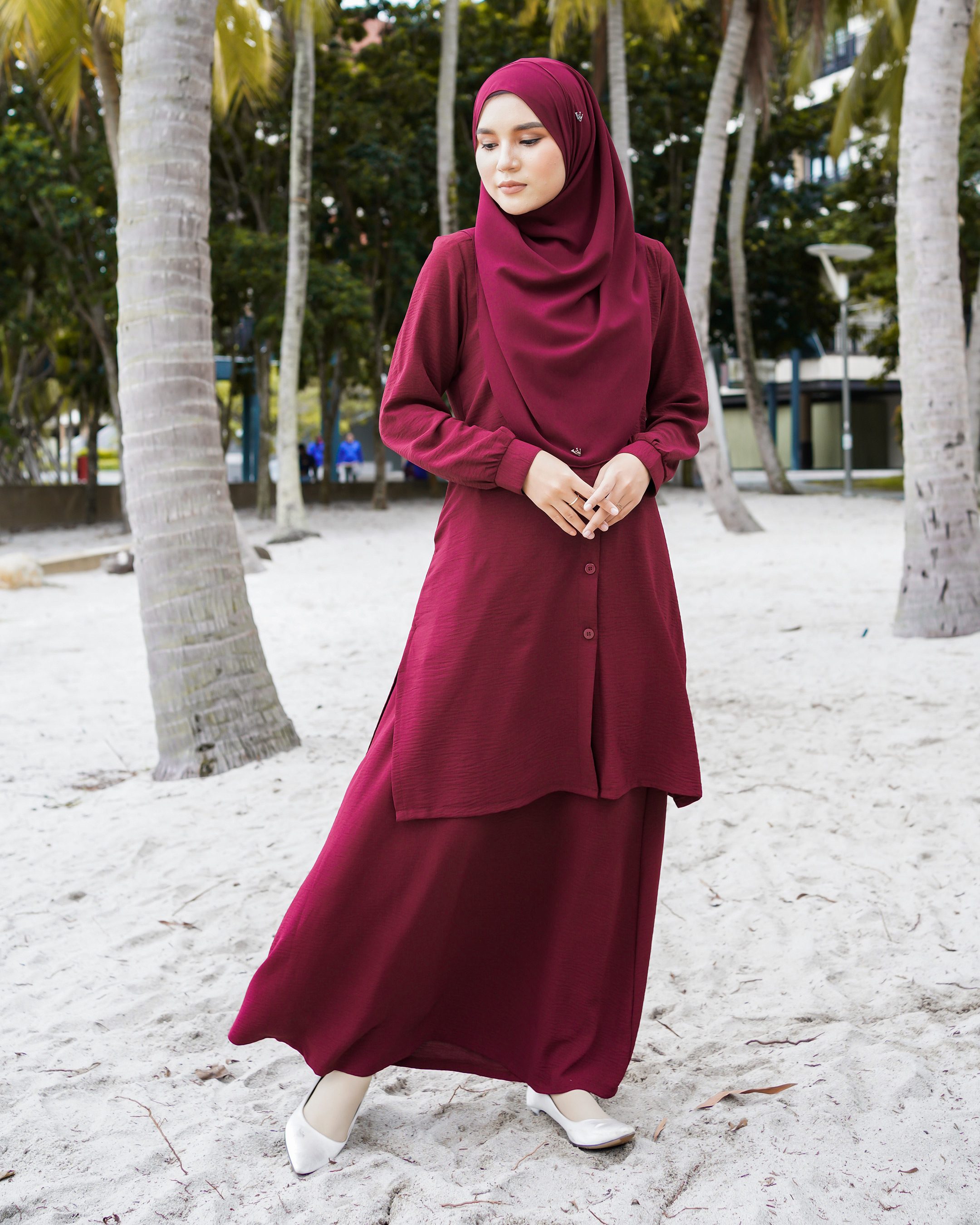 Suit Lora Laluna X MCC - Maroon
