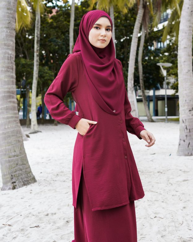 Suit Lora Laluna X MCC - Maroon