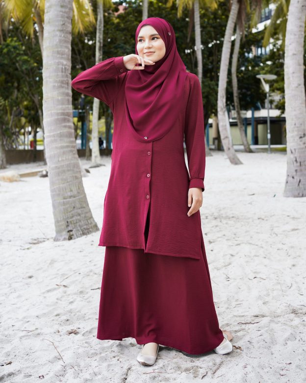Suit Lora Laluna X MCC - Maroon
