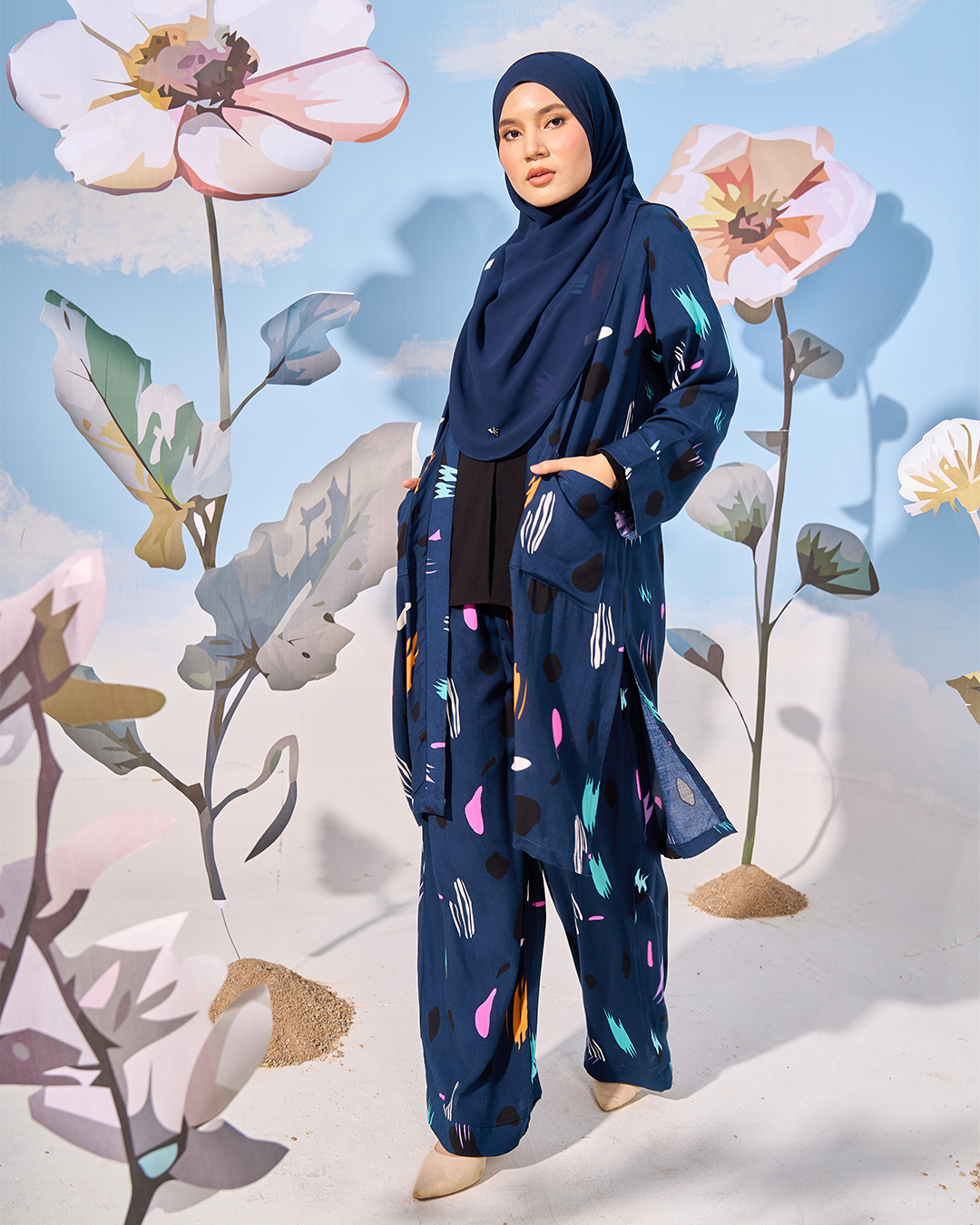 Suit Leonine Laluna X MCC - Navy Blue