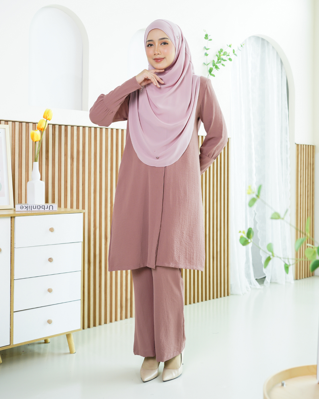 Suit Leyla Laluna X MCC - Coral Almond