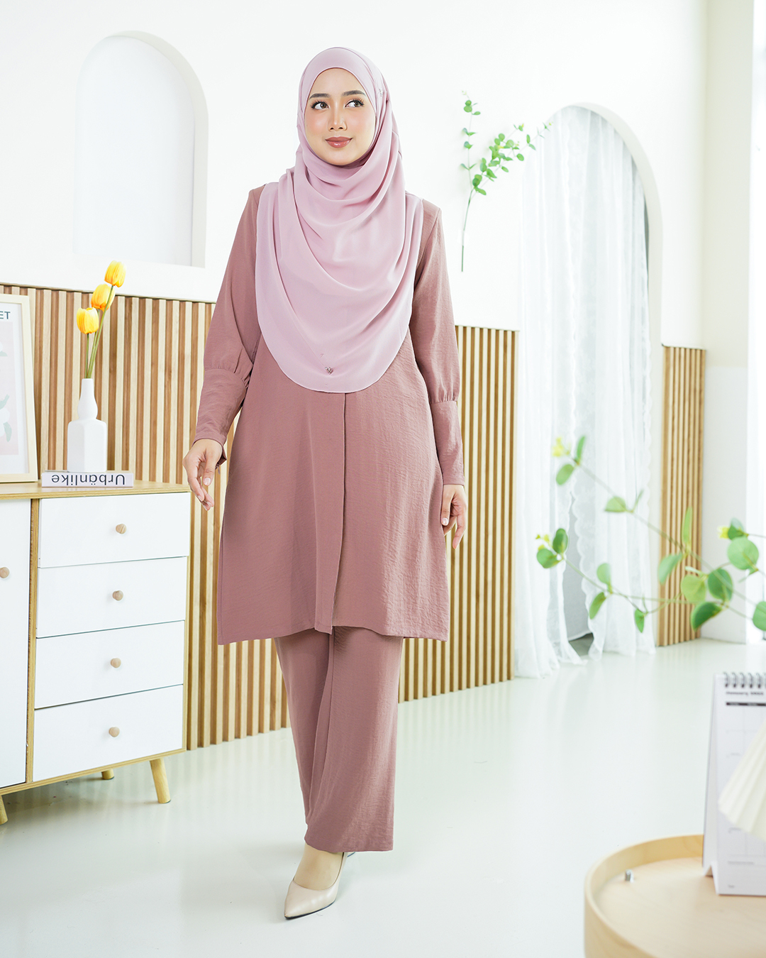 Suit Leyla Laluna X MCC - Coral Almond