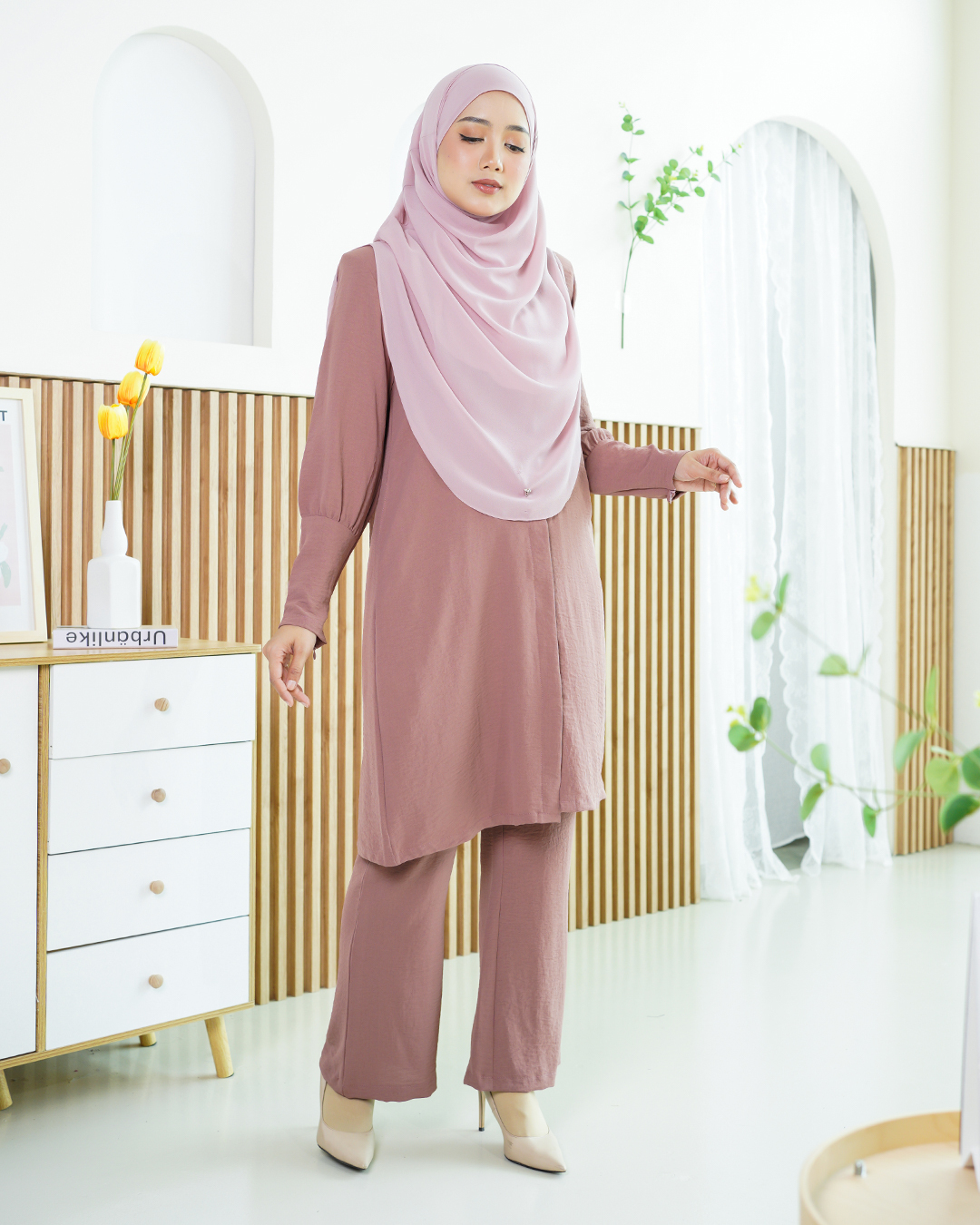 Suit Leyla Laluna X MCC - Coral Almond