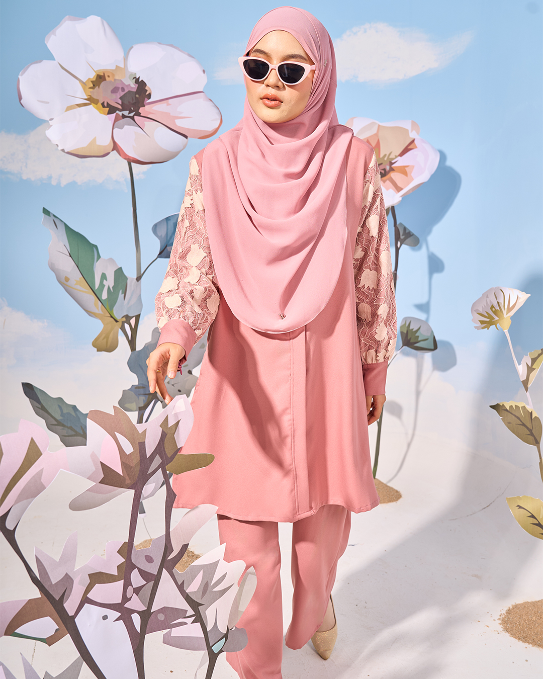 Suit Liliana Laluna X MCC - Rose Pink
