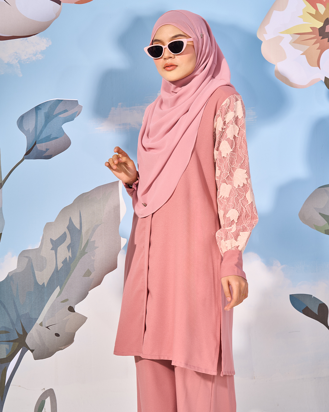 Suit Liliana Laluna X MCC - Rose Pink