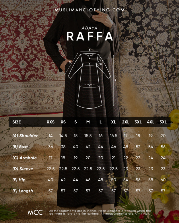 Abaya Raffa - Jade Black