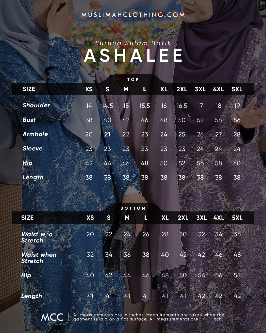 Baju Kurung Sulam Batik Ashalee - Kasturi Iris