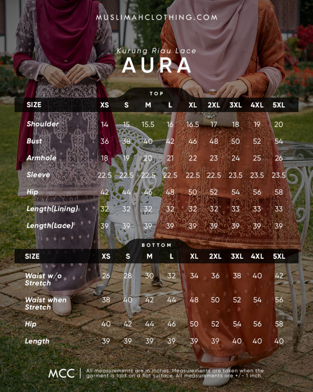 Baju Kurung Riau Lace Aura - Paddle Pinky