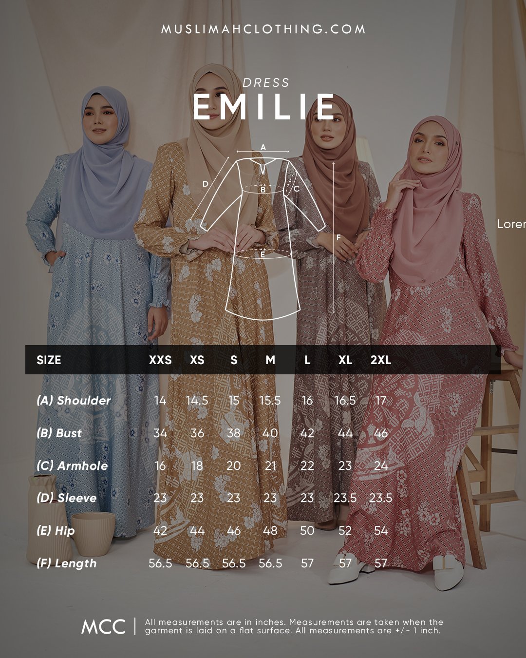Dress Emilie - Matte Bronze