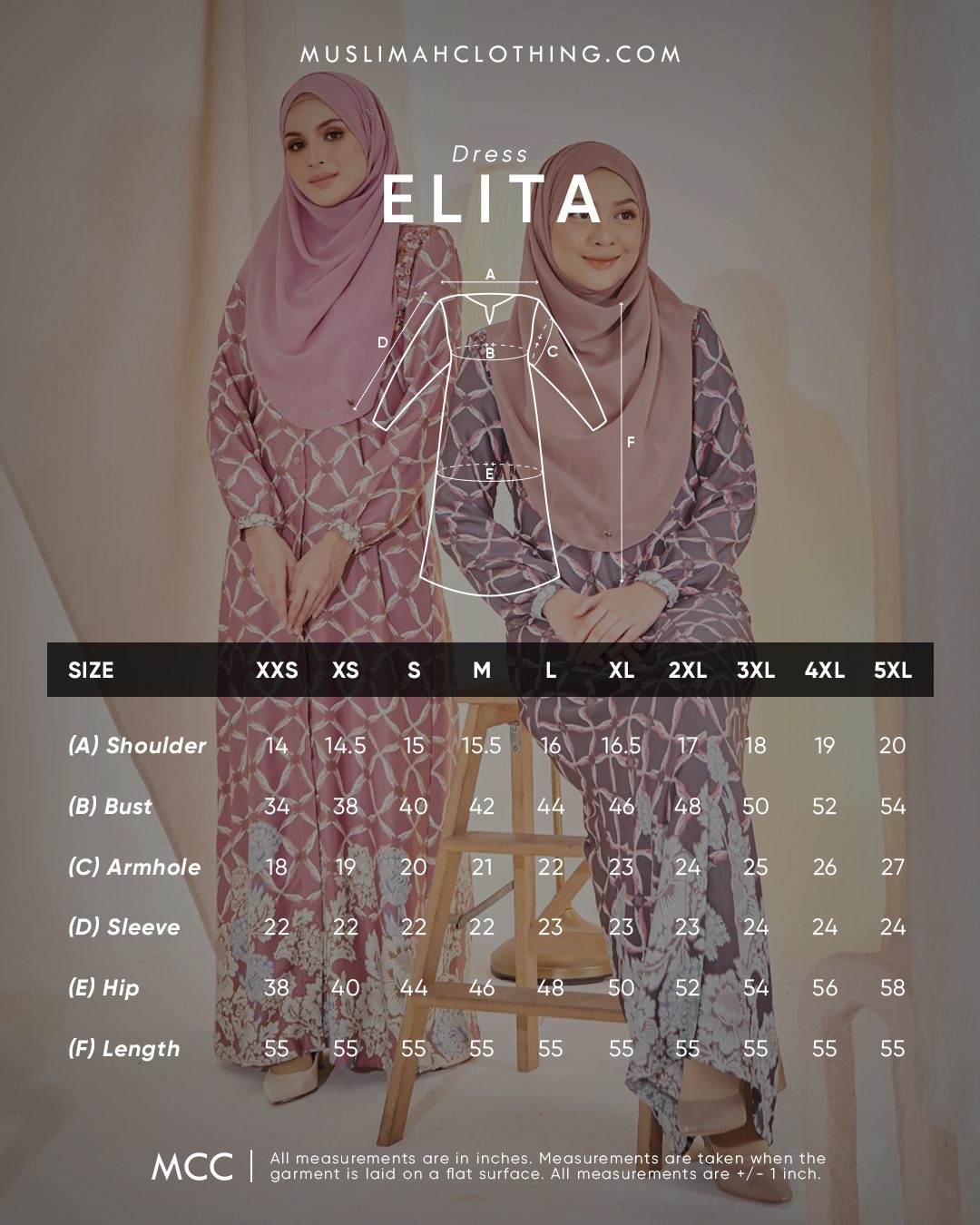 Dress Elita - Turkish Blue