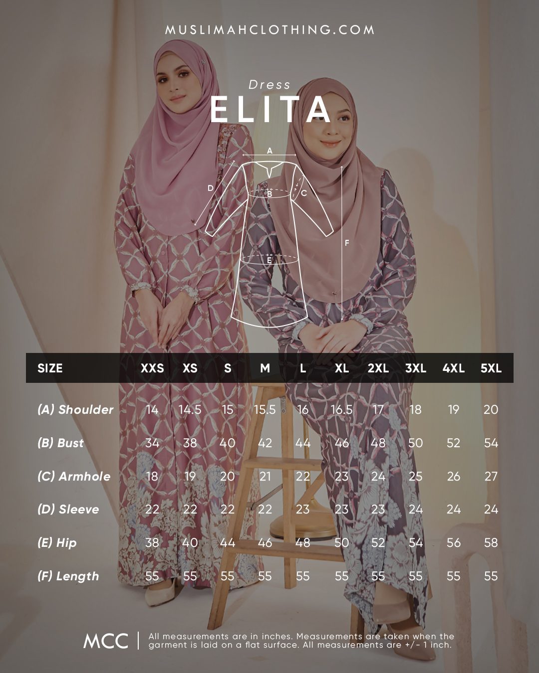 Dress Elita - Turkish Blue