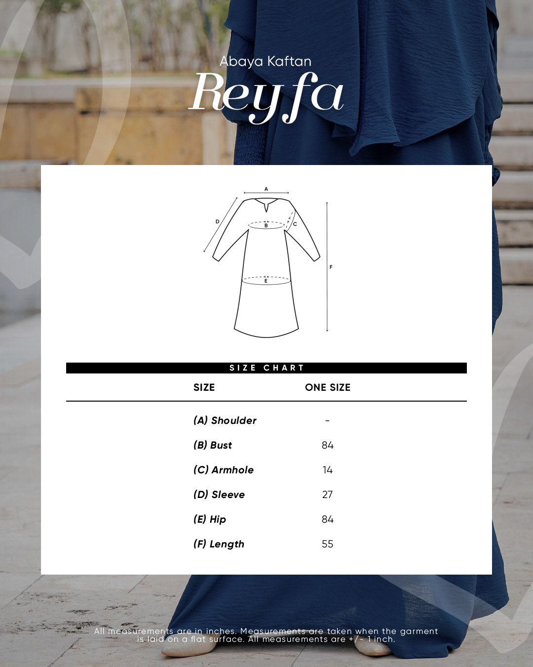Abaya Kaftan Reyfa & Khimar