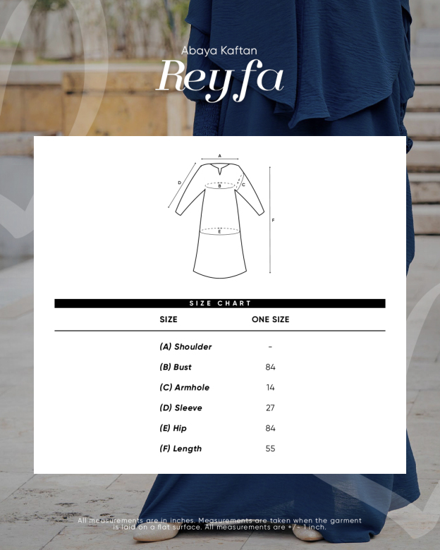 Abaya Kaftan Reyfa & Khimar
