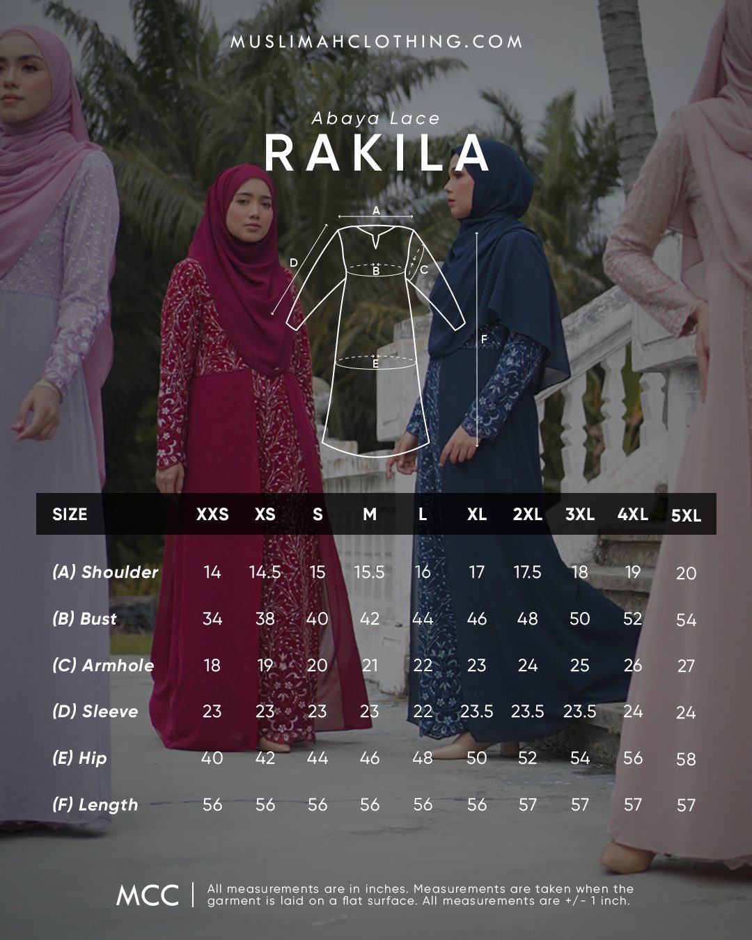 Abaya Lace Rakila - Navy Blue