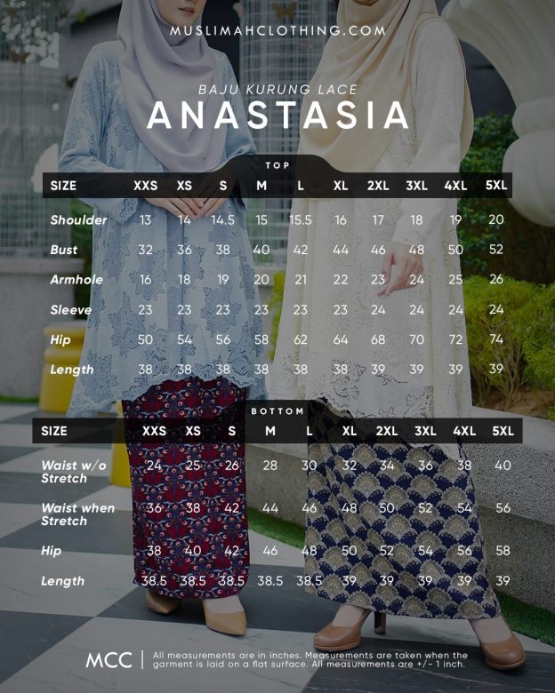 Baju Kurung Anastasia - Cerulean Blue