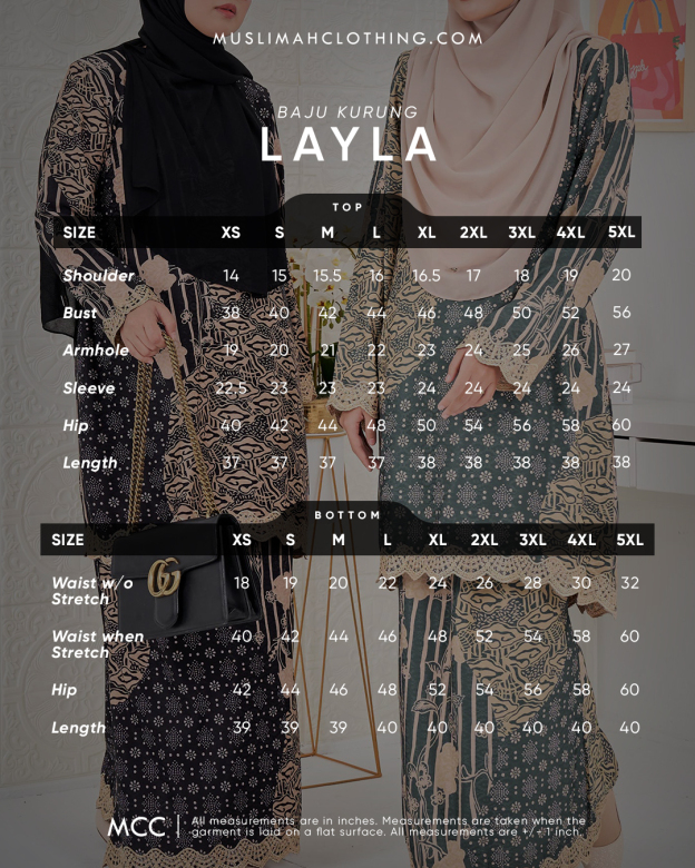 Baju Kurung Moden Batik Puteri Layla Laluna X MCC - Scarlet Red