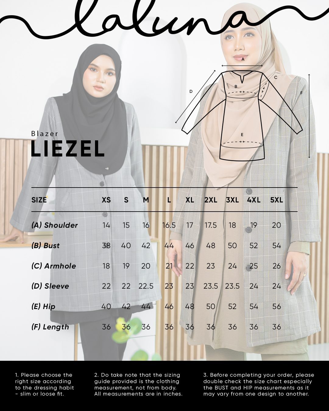 Blazer Liezel Laluna X MCC - Checkered Brown