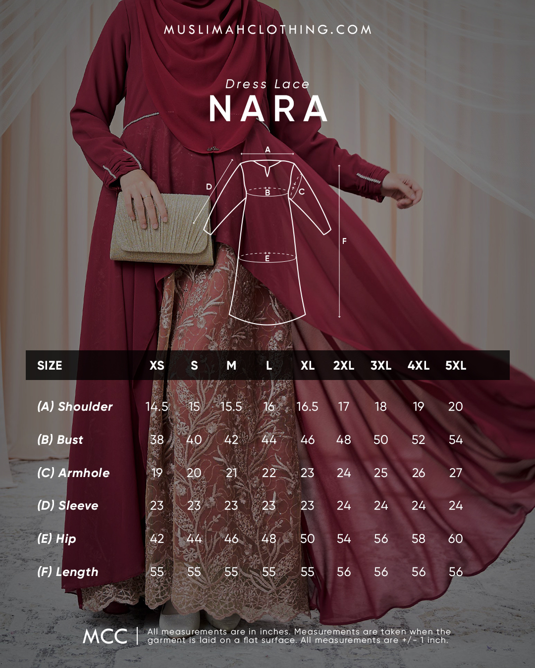 Dress Lace Nara 3.0 - Royal Black