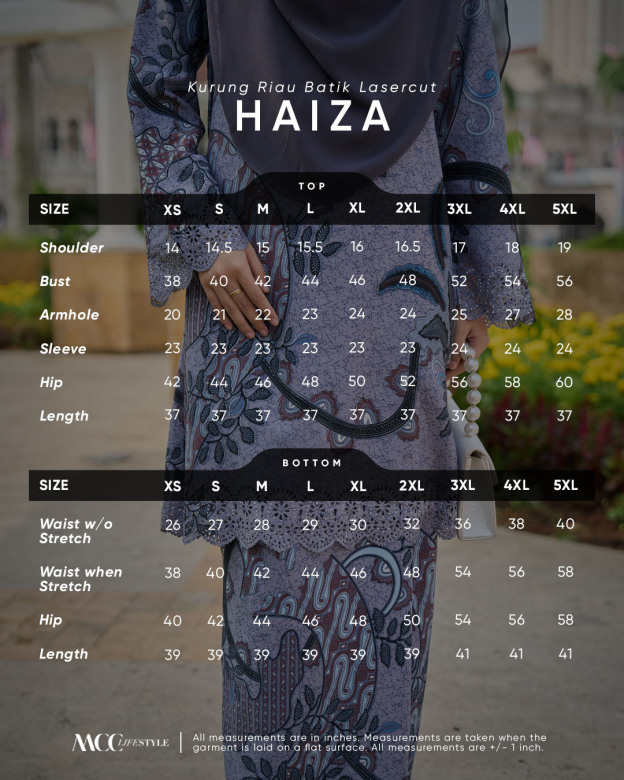 Baju Kurung Riau Batik Lasercut Haiza – Brown Beige