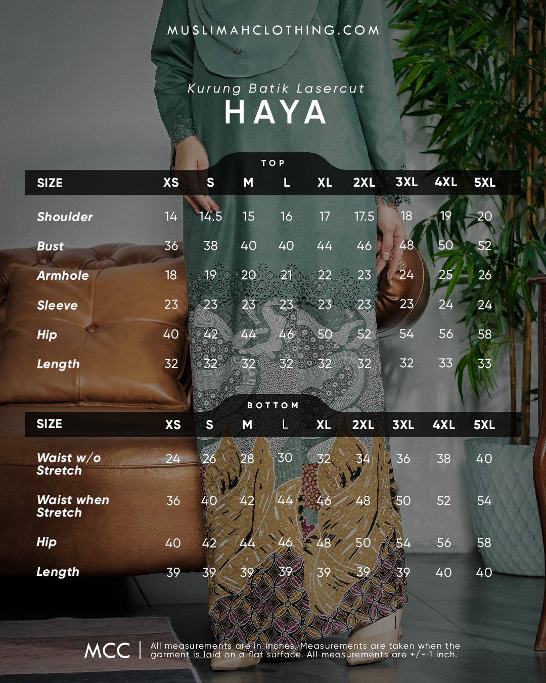 Baju Kurung Batik Lasercut Haya - Misty Blue
