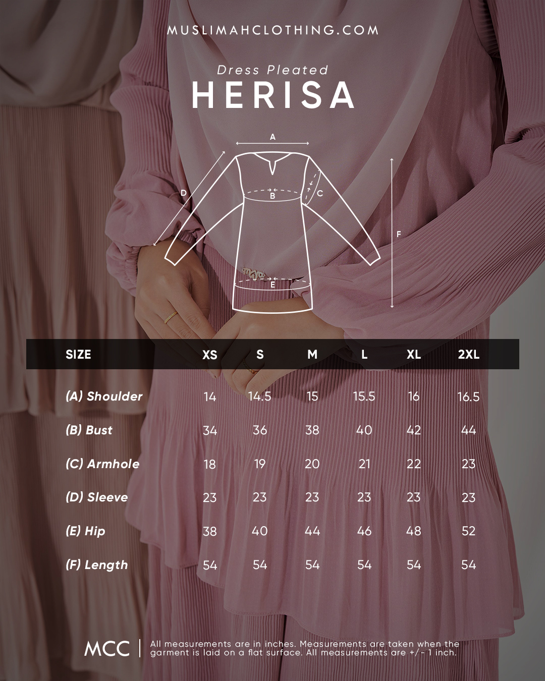 Dress Pleated Herisa - Soft Beige