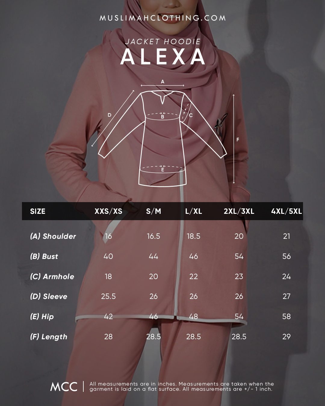 Jacket Hoodie Activewear Alexa - Rose Pink