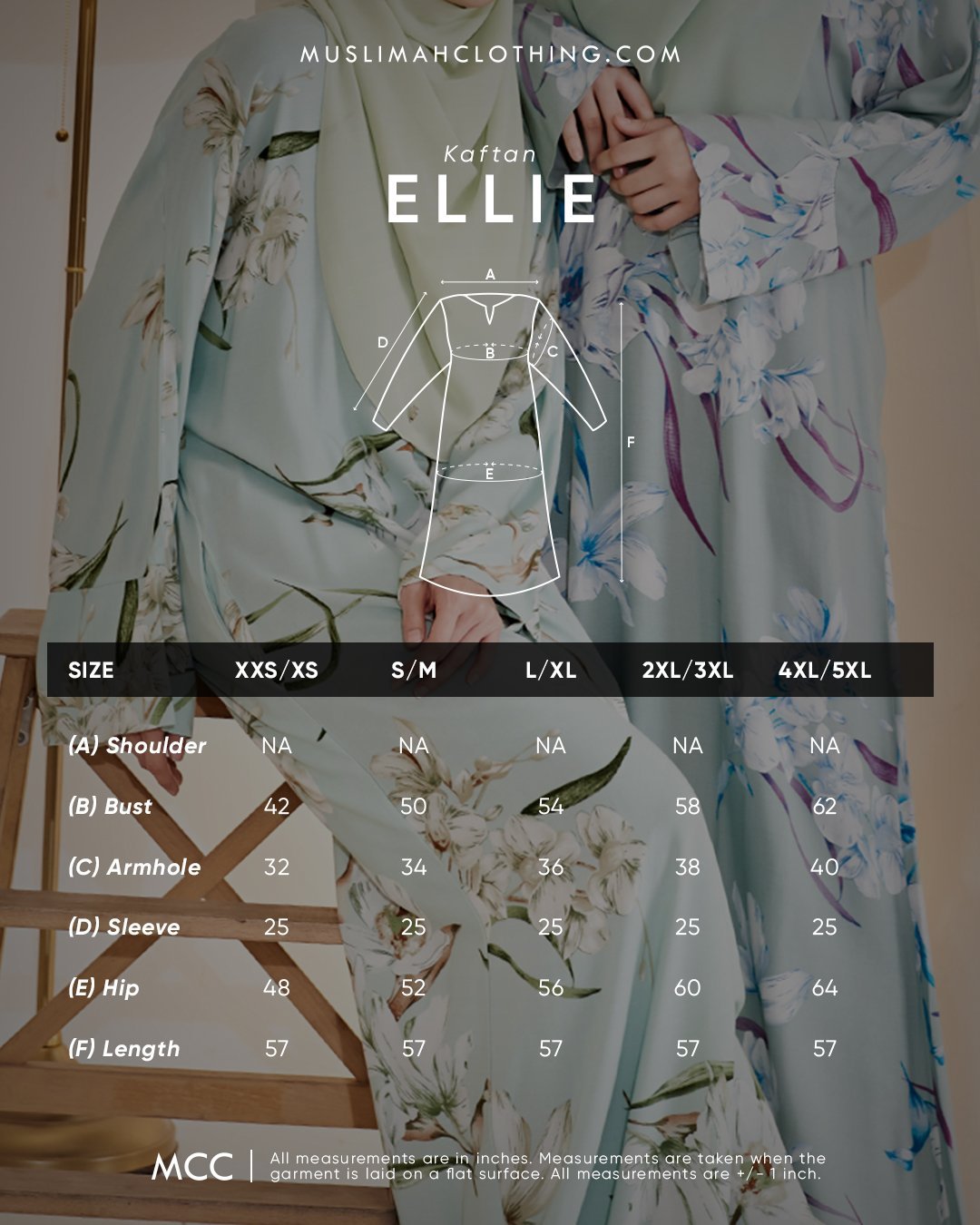 Kaftan Ellie - Cloud Grey