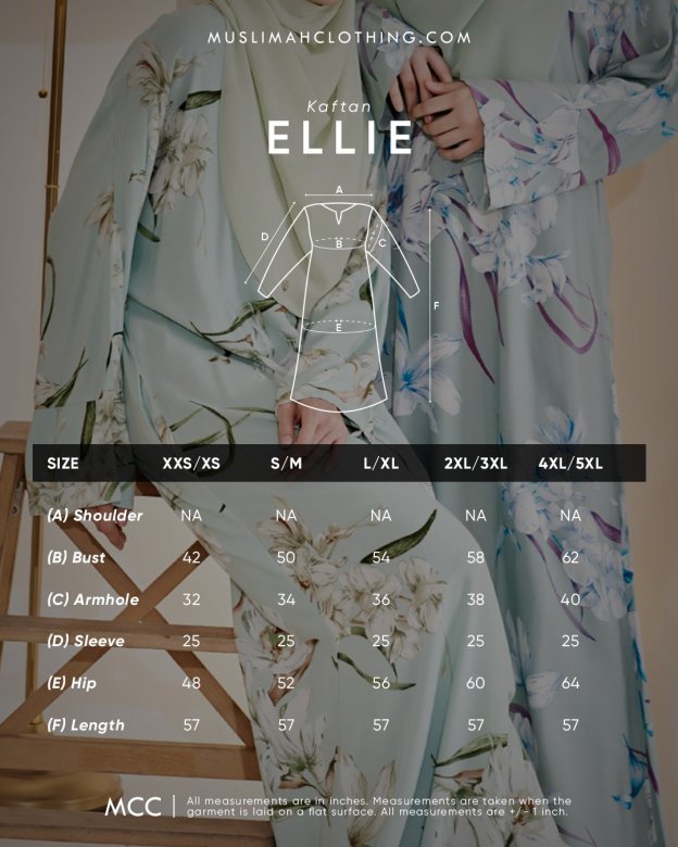 Kaftan Ellie - Cloud Grey