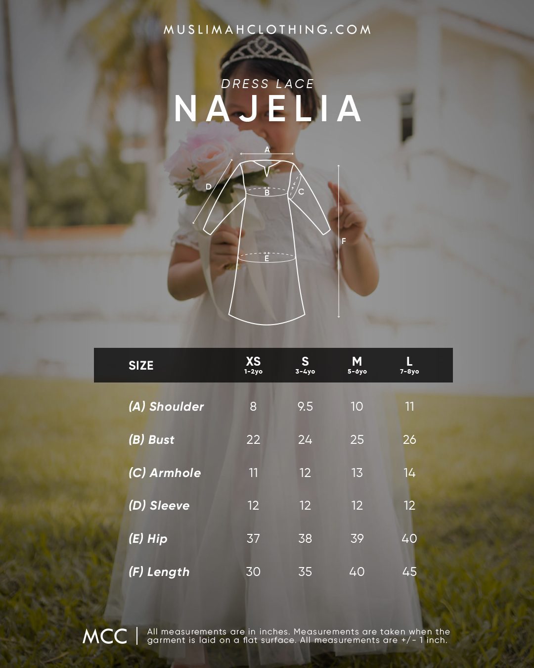 Dress Lace Najelia Kids - Off White