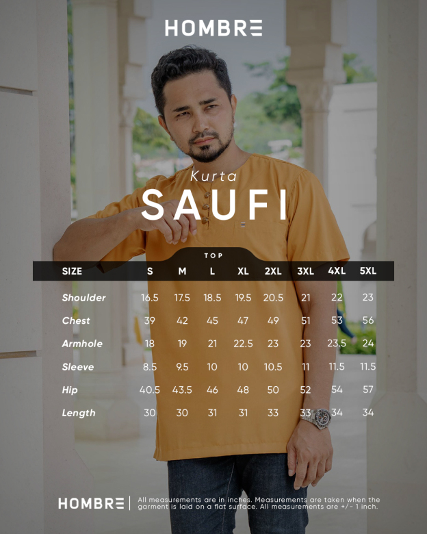 Kurta Saufi Hombre x MCC Lifestyle - Salmon