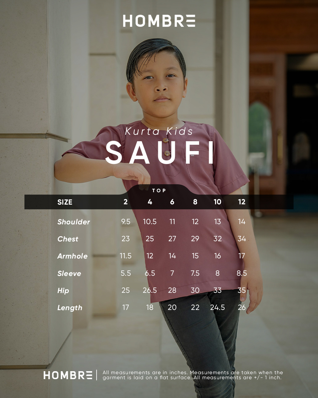 Kurta Saufi Kids Hombre X MCC Lifestyle - Navy Blue