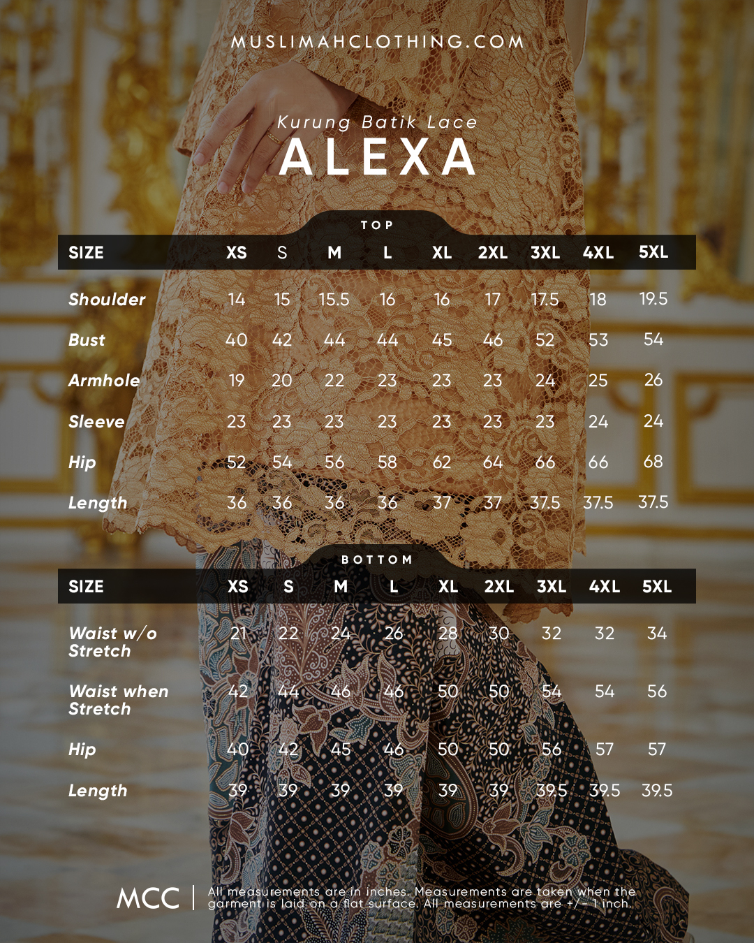 Baju Kurung Lace Batik Alexa - Fawn Beige