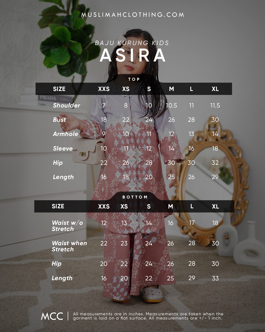 Baju Kurung Moden Asira Kids - Jet Black