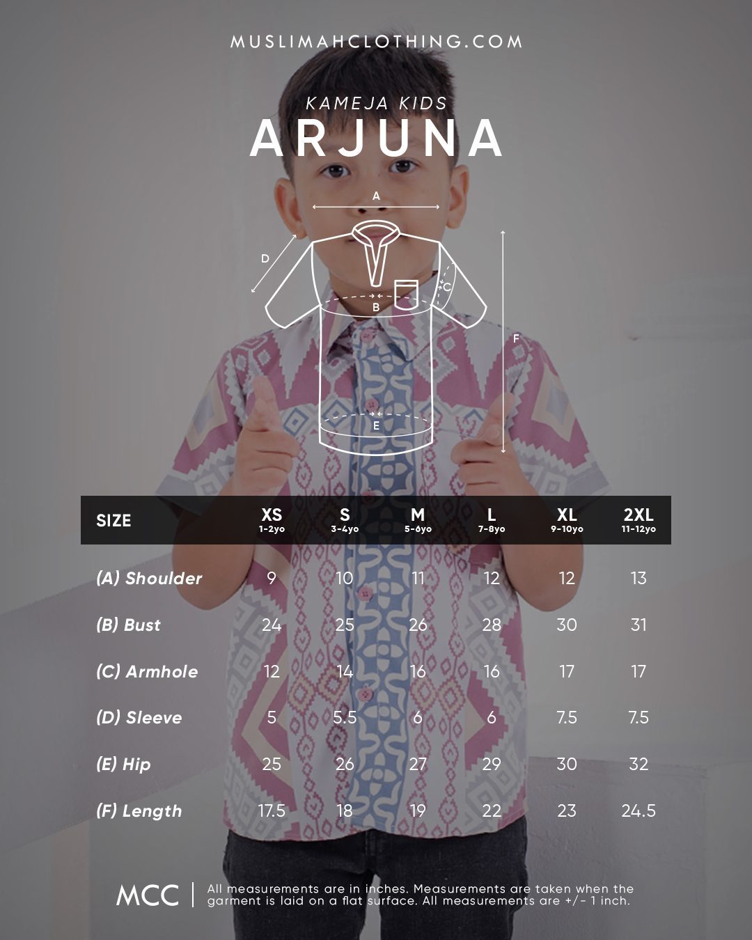Baju Kemeja Short Sleeves Arjuna Kids - Sky Blue