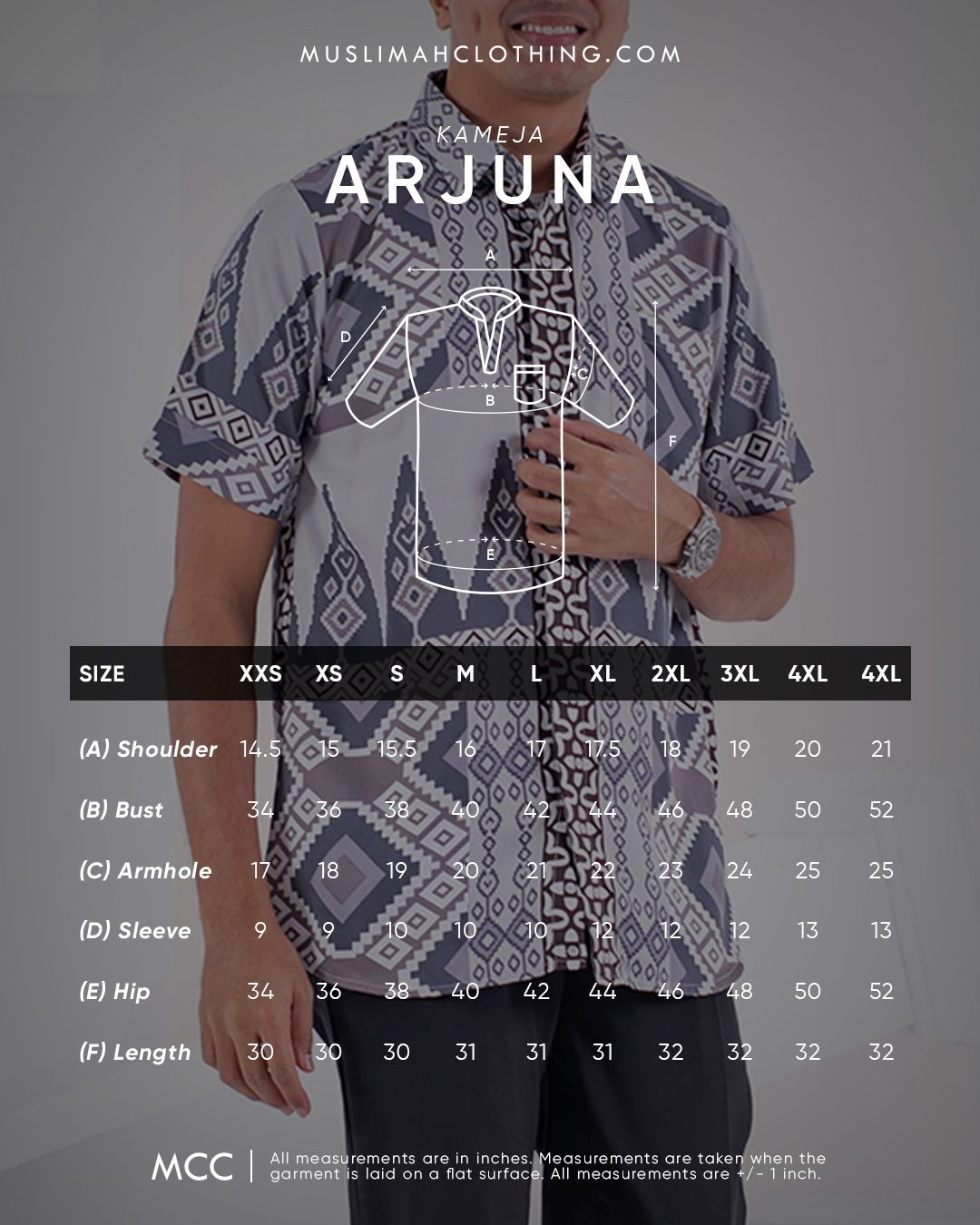Baju Kemeja Short Sleeves Arjuna - Friod Gray