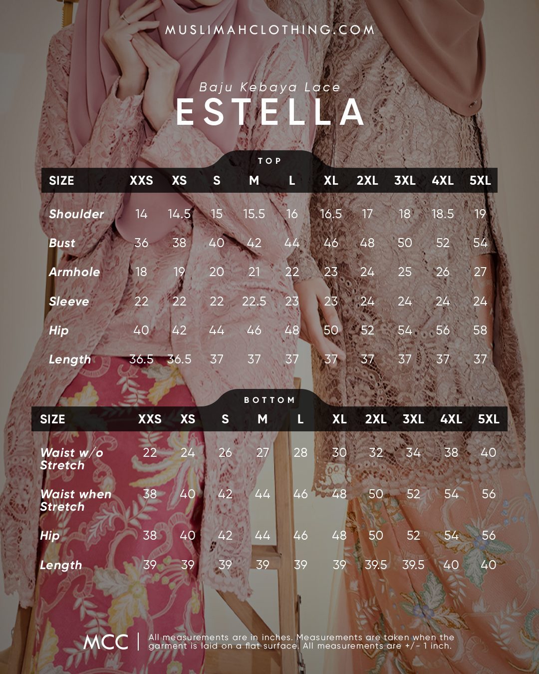 Baju Kebaya Batik Lace Estela - Beige Cream