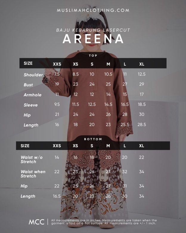 Baju Kebarung Lasercut Areena Kids - Tortilla George