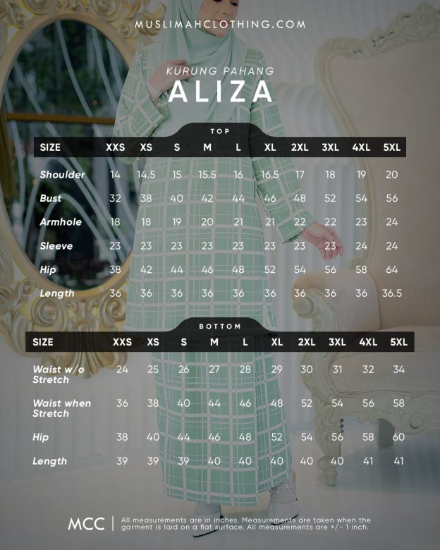 Baju Kurung Pahang Aliza - Seafoam Green