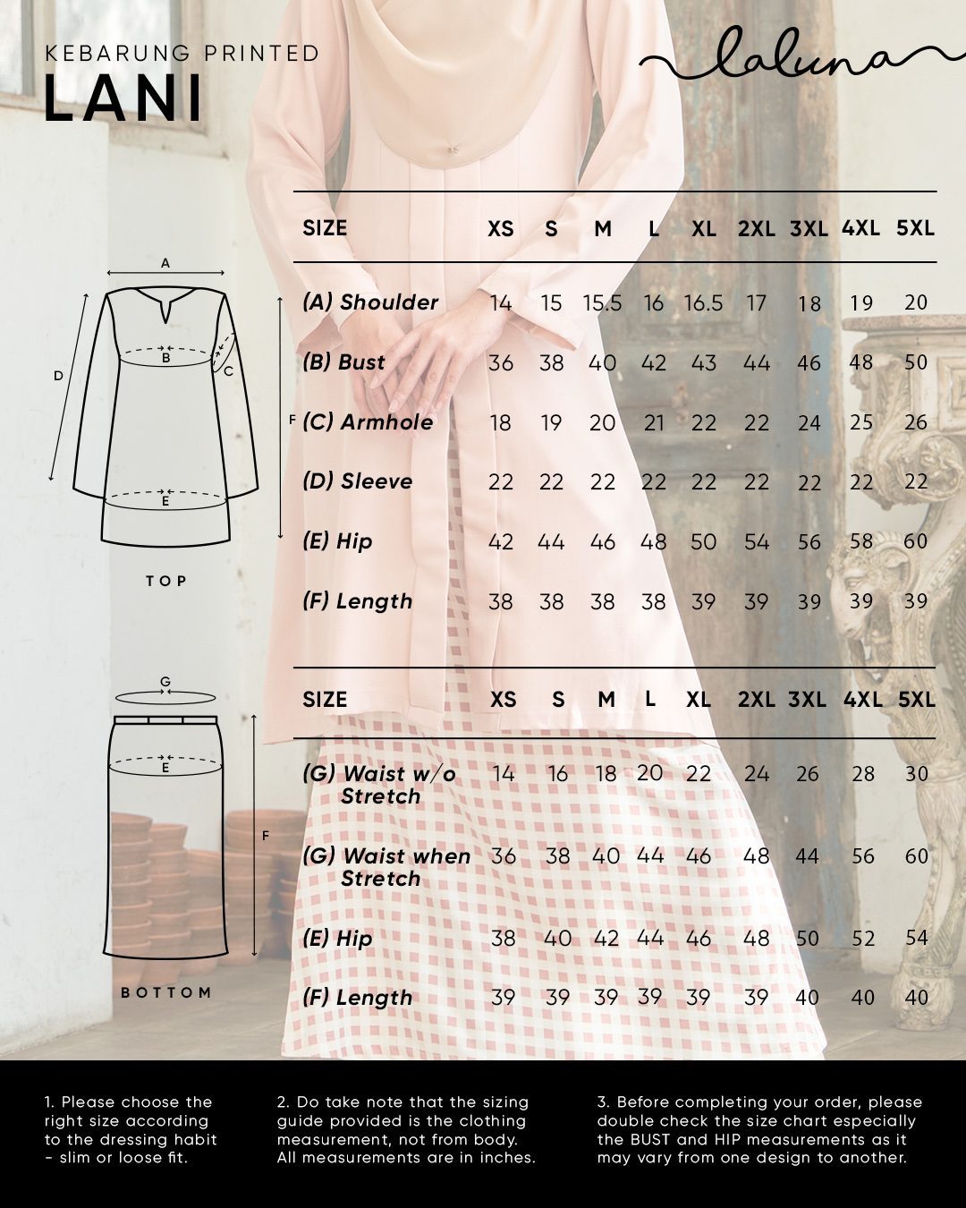 Baju Kebarung Printed Lani - Smoothie Watermelon
