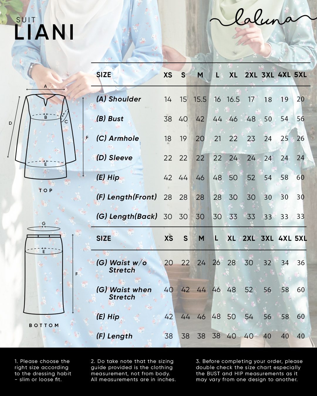 Suit Liani Laluna X MCC - Primrose Birch