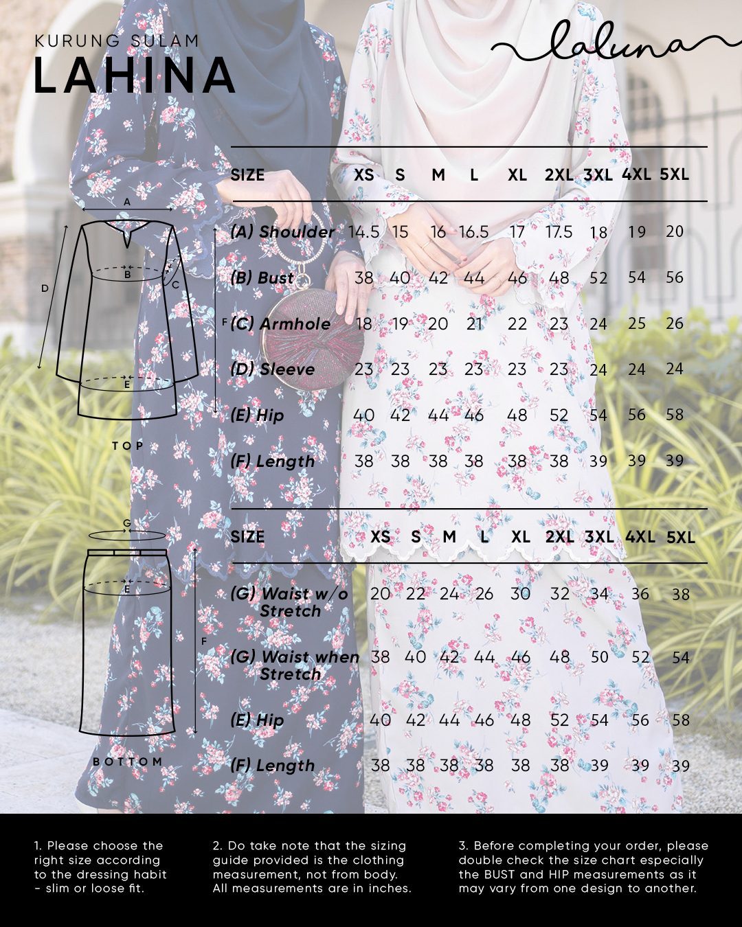 Baju Kurung Sulam Lahina Laluna X MCC - Soft Lilac