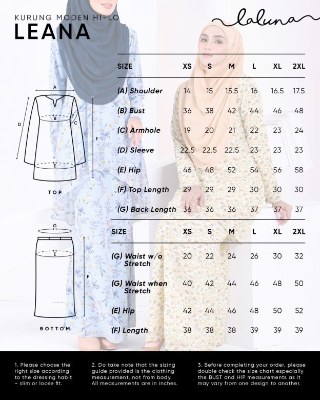 Baju Kurung Moden Fishtail Leana Laluna X MCC - Fiona Black