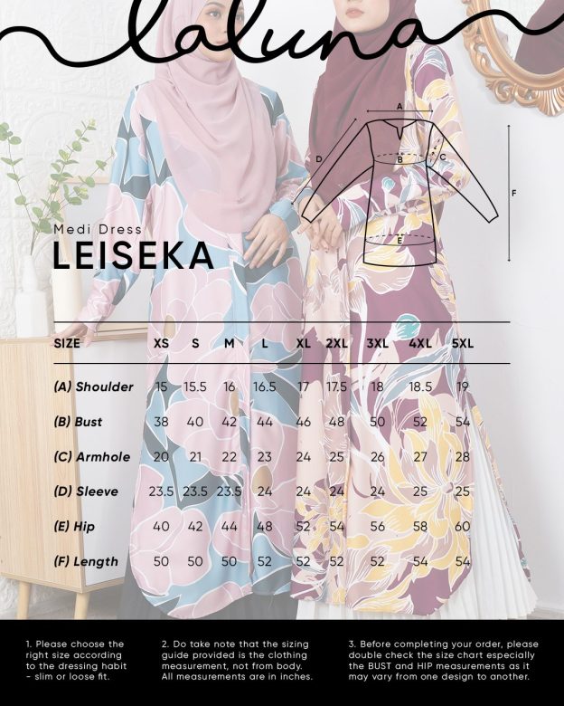 Medi Dress Leiseka Laluna X MCC - Saddle Fern