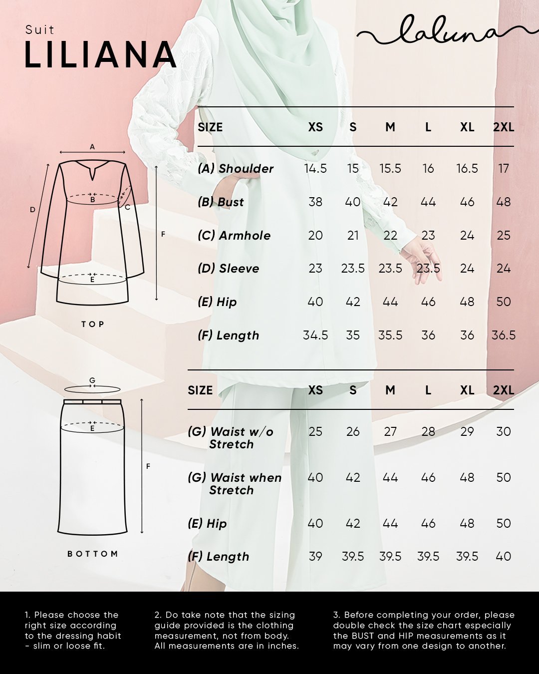 Suit Liliana Laluna X MCC - Rose Pink