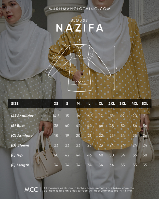 Blouse Nazifa - Polka Flamingo