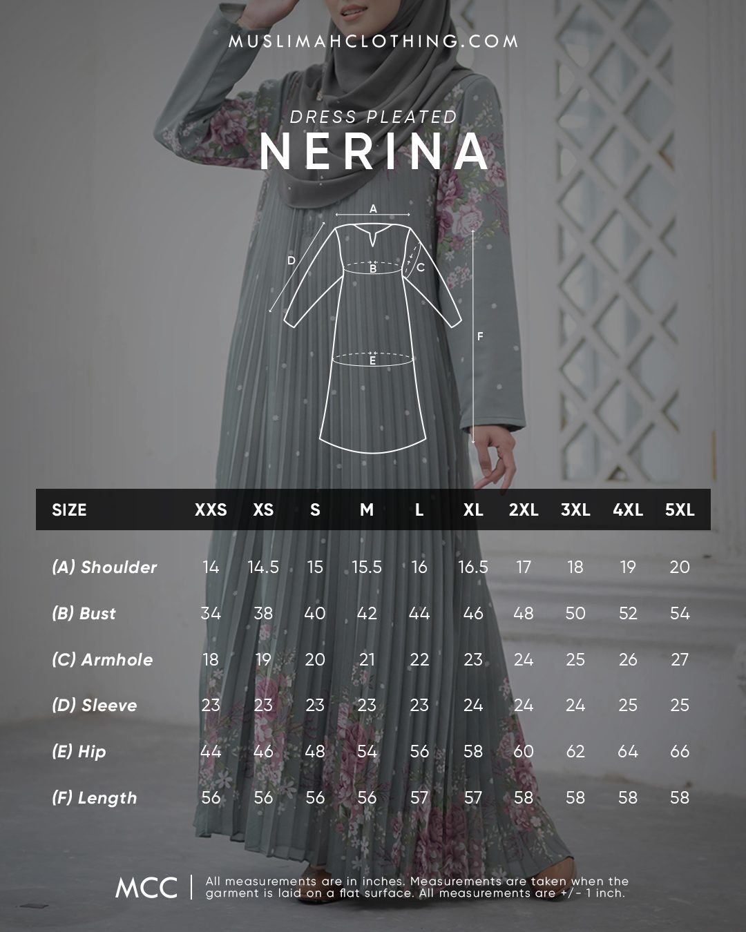 Dress Pleated Nerina - Fern Green