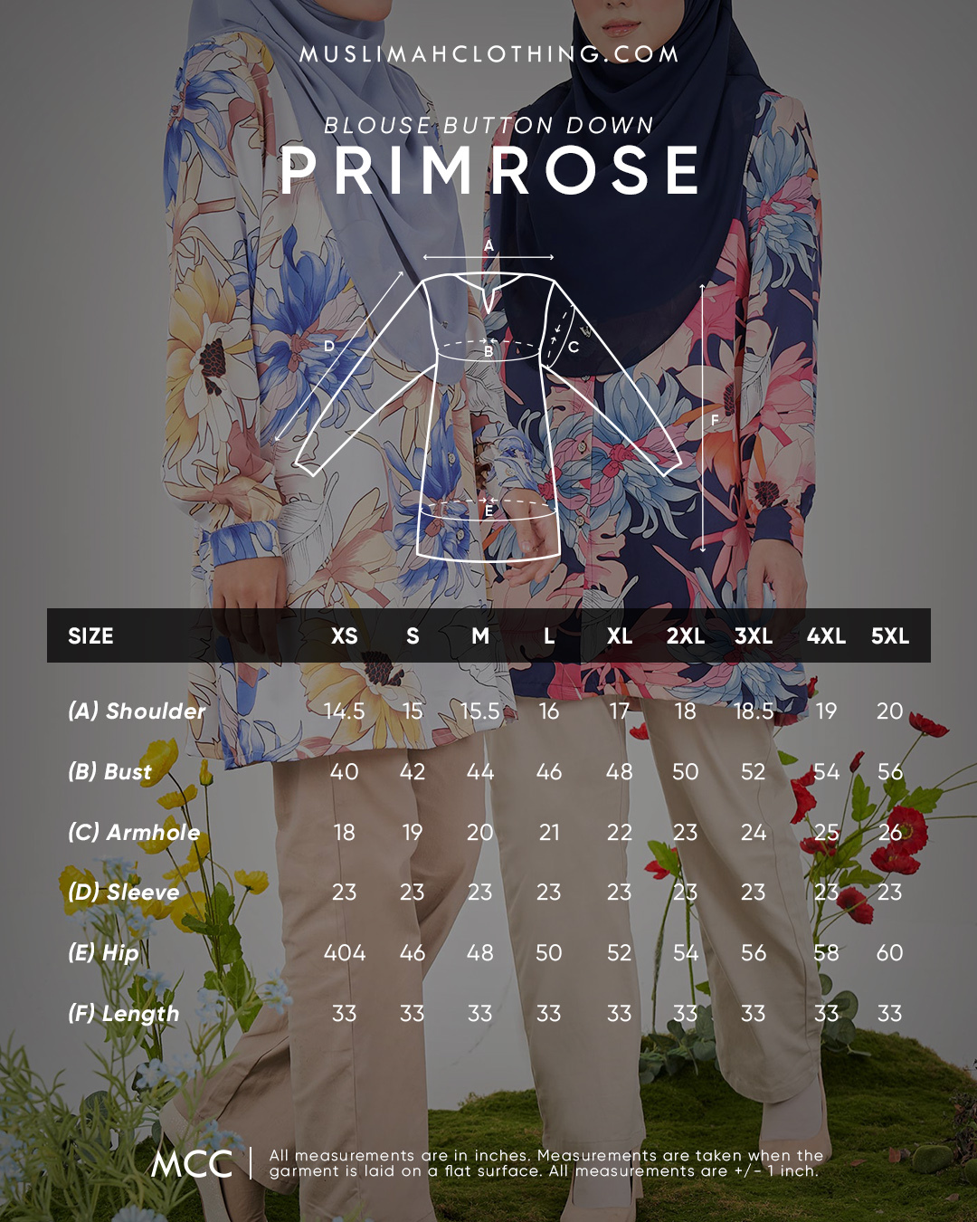 Blouse Button Down Primrose - Daphne Black