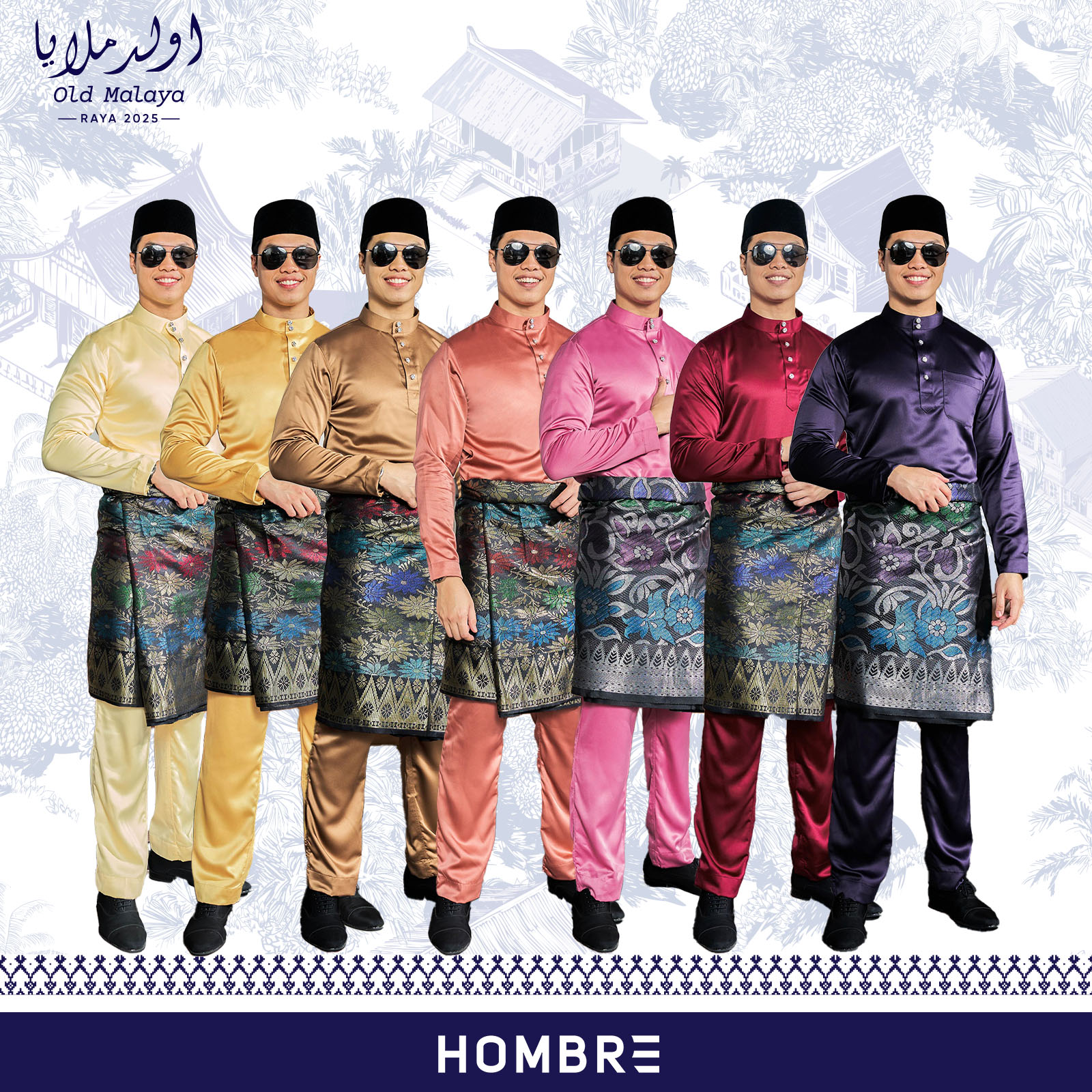 Baju Melayu Tailored Fit Hombre X MCC