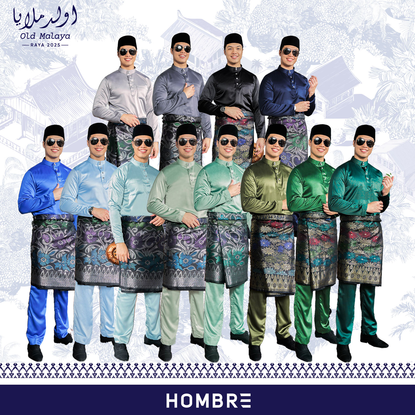 Baju Melayu Tailored Fit Hombre X MCC